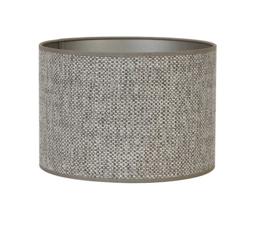 Lampenkap Saverna Cilinder Bruin Beige Ø35x30 cm Light & Living
