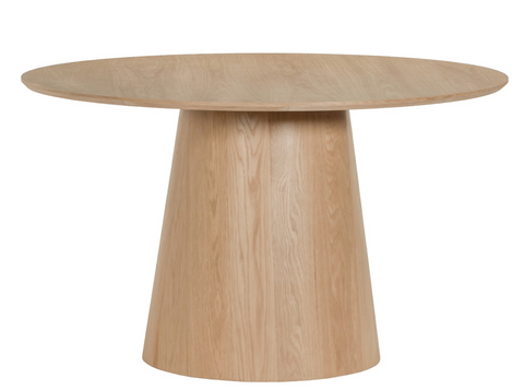 Eettafel Novero Natural Oak Rond 130 cm Livingfurn