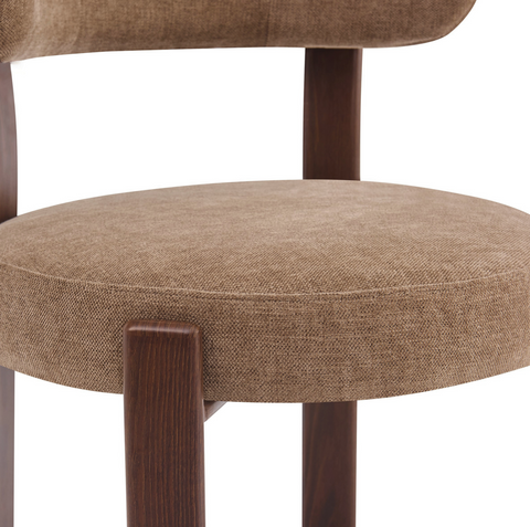 Eetkamerstoel Rose - Taupe (set van 2) Livingfurn