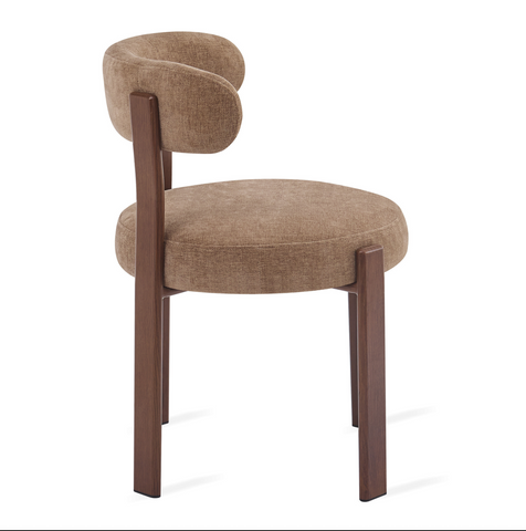 Eetkamerstoel Rose - Taupe (set van 2) Livingfurn