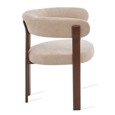 Eetkamerstoel Rose Beige (set van 2) Met Armleuning Livingfurn