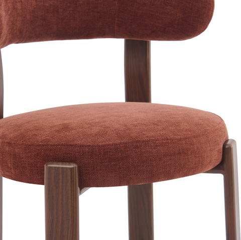 Eetkamerstoel Rose Burgundy (set van 2) Livingfurn