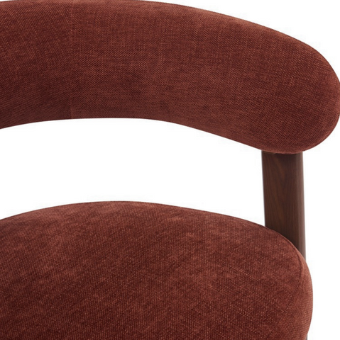 Eetkamerstoel Rose Burgundy (set van 2) Met Armleuning Livingfurn