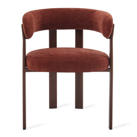 Eetkamerstoel Rose Burgundy (set van 2) Met Armleuning Livingfurn