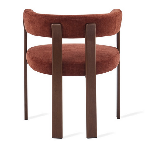 Eetkamerstoel Rose Burgundy (set van 2) Met Armleuning Livingfurn