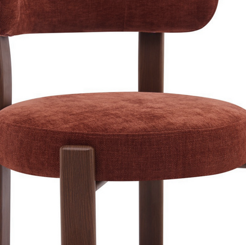 Barkruk Rose Burgundy (set van 2) Livingfurn