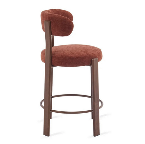 Barkruk Rose Burgundy (set van 2) Livingfurn