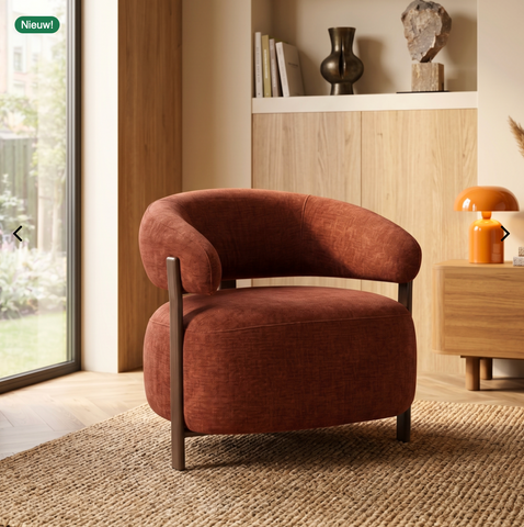 Fauteuil Rose Burgundy
