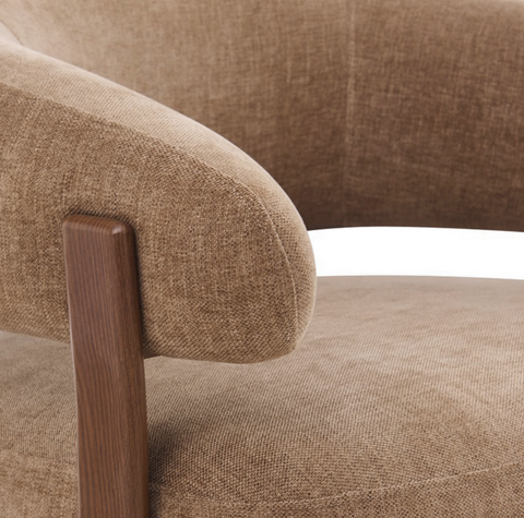 Fauteuil Rose Taupe