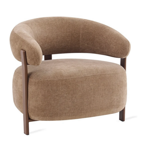 Fauteuil Rose Taupe