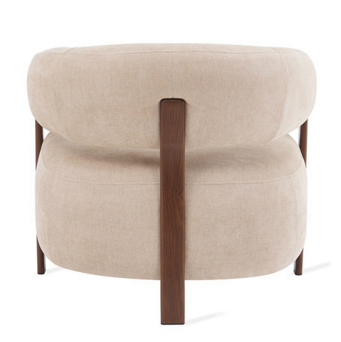 Fauteuil Rose Beige