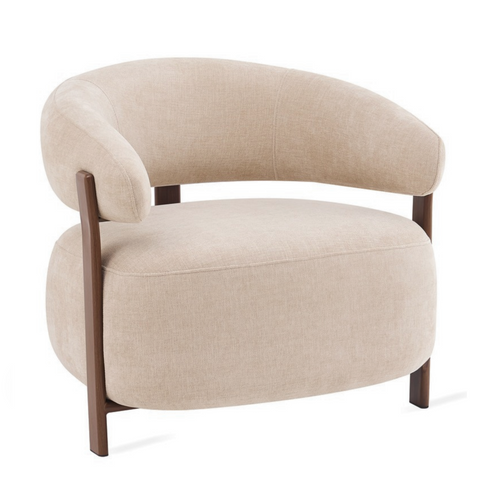 Fauteuil Rose Beige