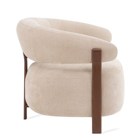 Fauteuil Rose Beige