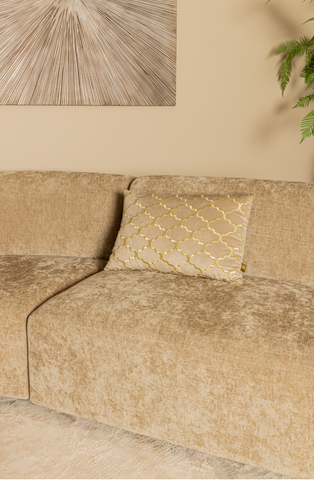 Lujo sofa anthracite fiore fabric right ottoman