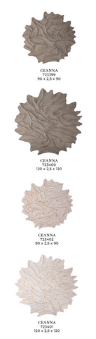 Ptmd-Ceanna Brown MDF wandpaneel golvend rond L