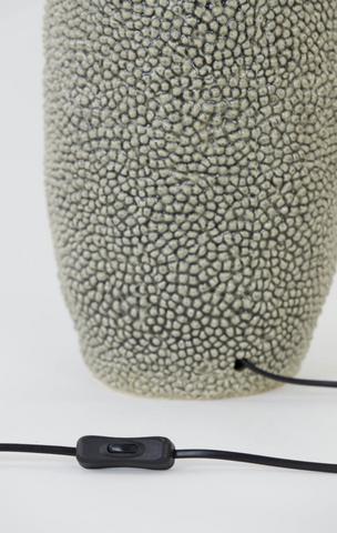 Lampvoet Ø34,5x59 cm KYARA keramiek grijs-bruin