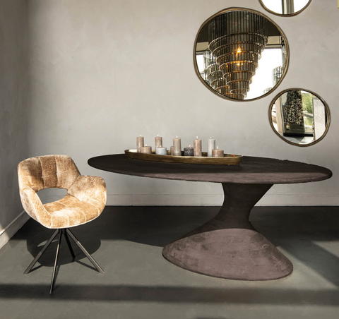 Eettafel Nemo Grey Mango Wooden Oval 150cm PTMD