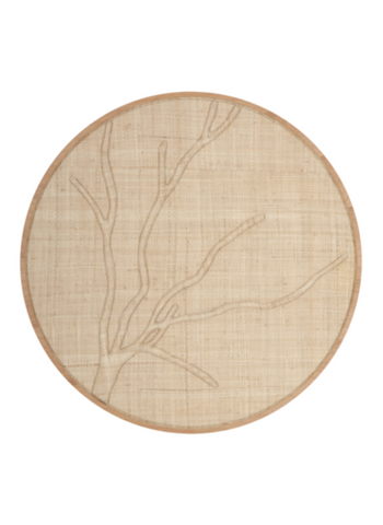 Wandpaneel Jungle Natural Palm Rond 85 cm Must Living