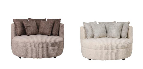 Fauteuil Fayen Taupe Met 5 Kussens PTMD