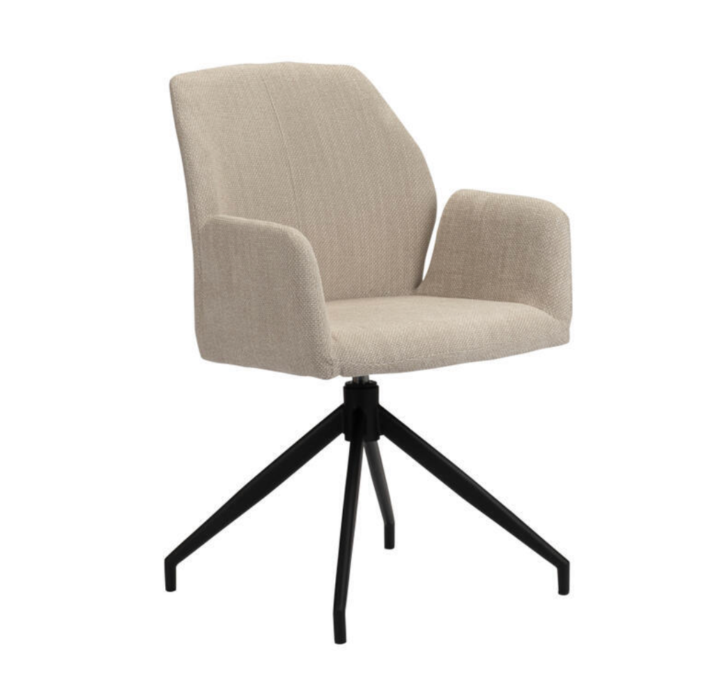 Eetkamerstoel Storm Draaibaar Beige Pole To Pole