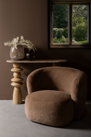 Fauteuil Aphrodite Mocca Bont PTMD