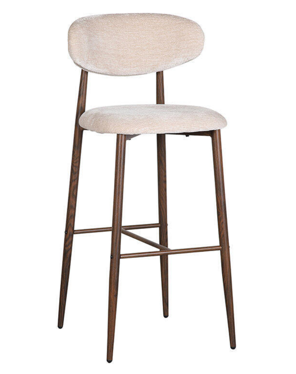 Barstoel Japandi Bar Chair Tan (set van 2) Pole to Pole