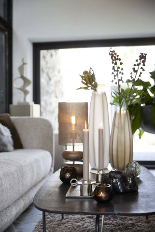 Tafellamp Danialo Bruin Hout Light & Living