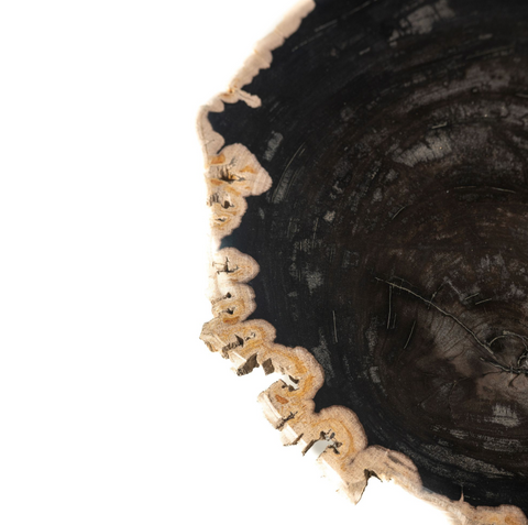 Bijzettafel Jisse Black Versteend Hout 35 cm PTMD