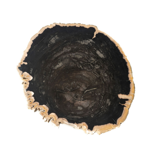 Bijzettafel Jisse Black Versteend Hout 35 cm PTMD