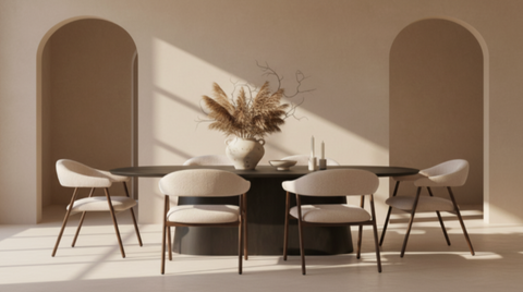 Eettafel Novero Espresso 200 cm Livingfurn