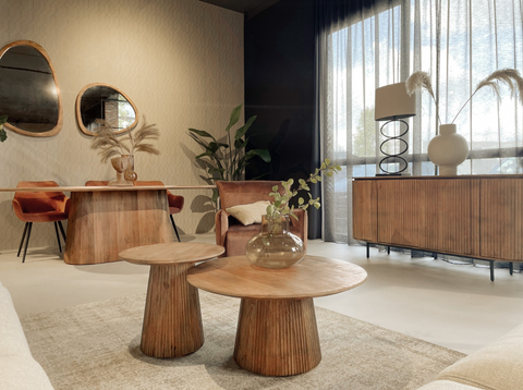 Eettafel Salvator Mangohout Ovaal 300 cm Livingfurn