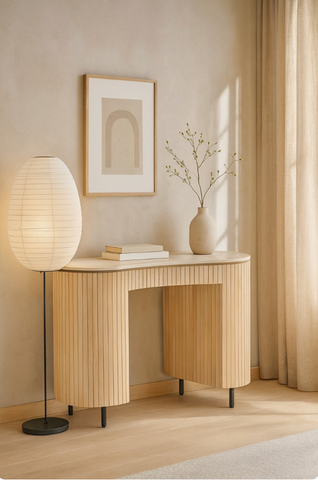 Bureau Dexter Organisch Mangohout Marmer Brix