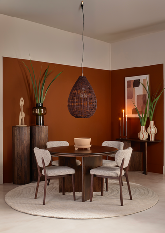 Eetkamerstoel Kingwood Naturel Walnoot Lifestyle Homecollection