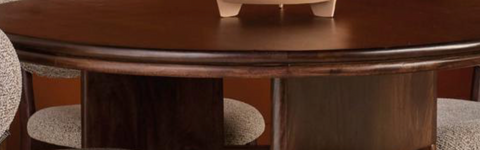 Eettafel Dayton Rond Walnoot 120 cm Lifestyle Homecollection