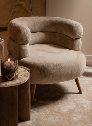 Fauteuil Nelly Beige PTMD