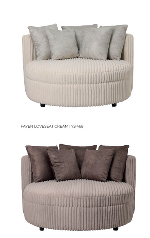 Fauteuil Fayen Crème Met 5 Kussens  PTMD
