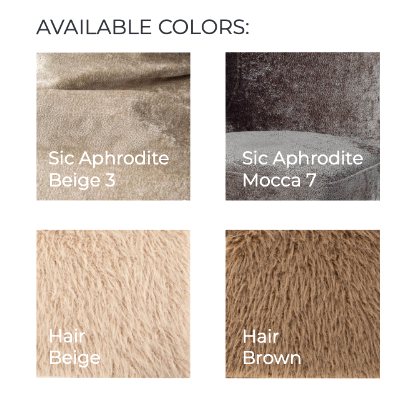 Barstoel Ares Beige Clay Poten PTMD (set van 2)