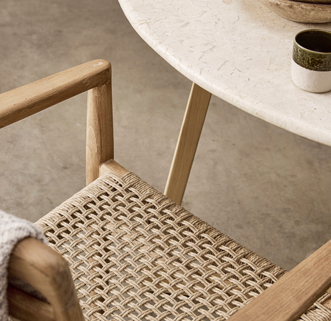 Tuinstoel Verano Teakhout  Armleuningen Raw Materials (set van 2)