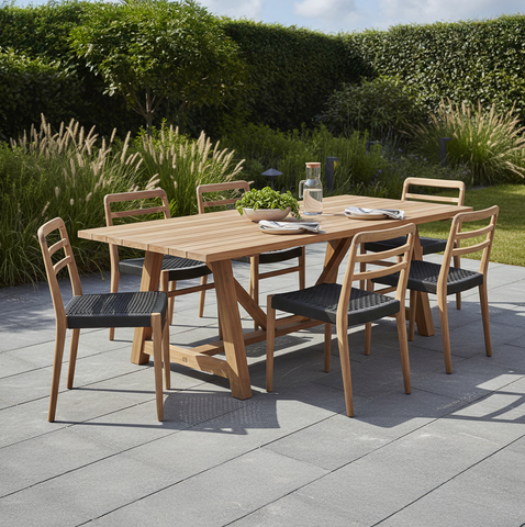 Tuintafel Soleado Teakhout 200 cm Raw Materials