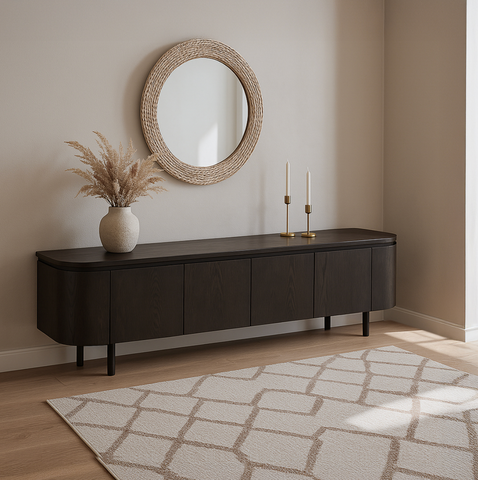 TV Meubel Tobago Espresso 210 cm Livingfurn