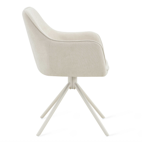 Eetkamerstoel Bo Beige Draaibaar (set van 2)