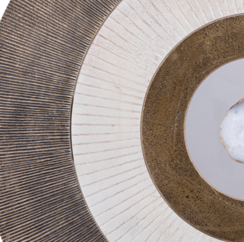 Wandpaneel Jacci Goud Gegoten Aluminium Rond L PTMD