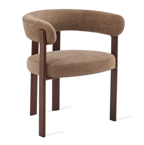 Eetkamerstoel Rose Taupe (set van 2) Met Armleuning Livingfurn
