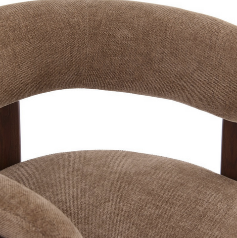 Eetkamerstoel Rose Taupe (set van 2) Met Armleuning Livingfurn