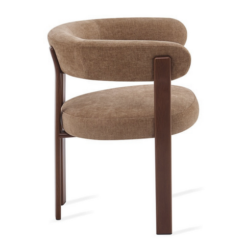 Eetkamerstoel Rose Taupe (set van 2) Met Armleuning Livingfurn