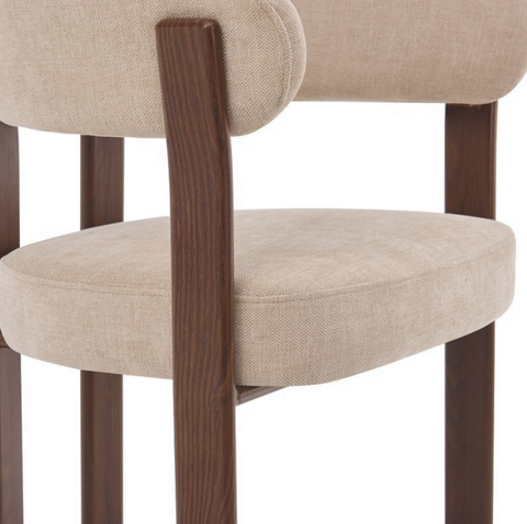 Eetkamerstoel Rose Beige (set van 2) Livingfurn