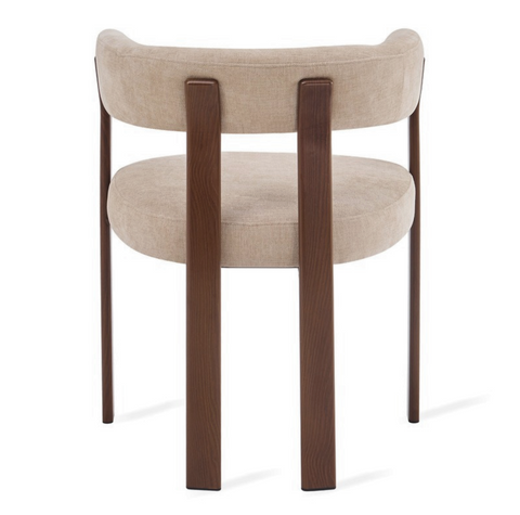 Eetkamerstoel Rose Beige (set van 2) Met Armleuning Livingfurn