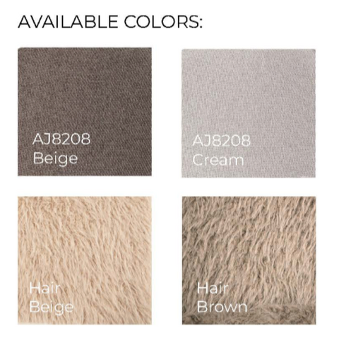 Barstoel Leander Hair Beige (set van 2) PTMD