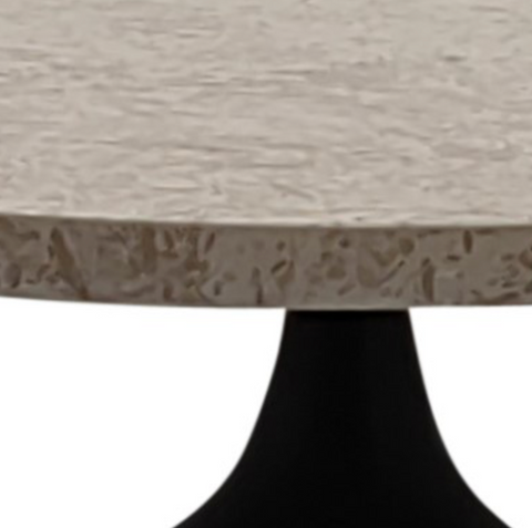 Bijzettafel Patras Beige Marmer Rond Ø 60 cm PTMD