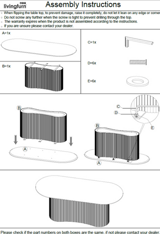 Eettafel Sevilla Bruin Ovaal 300 cm Livingfurn
